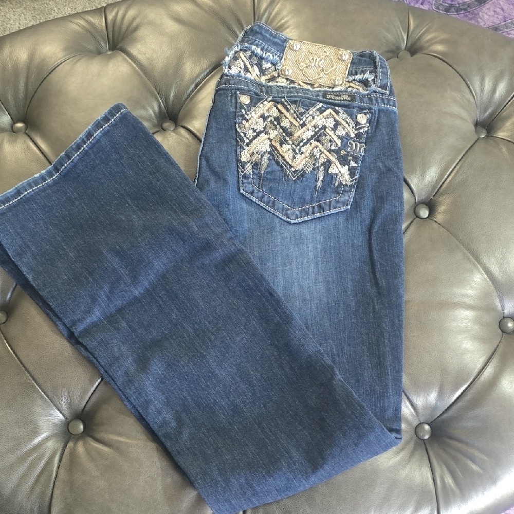 Miss Me Jeans with Embellished Pockets